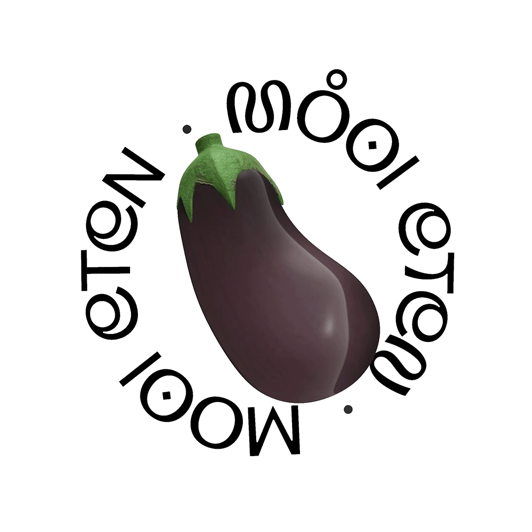 aubergine rotating