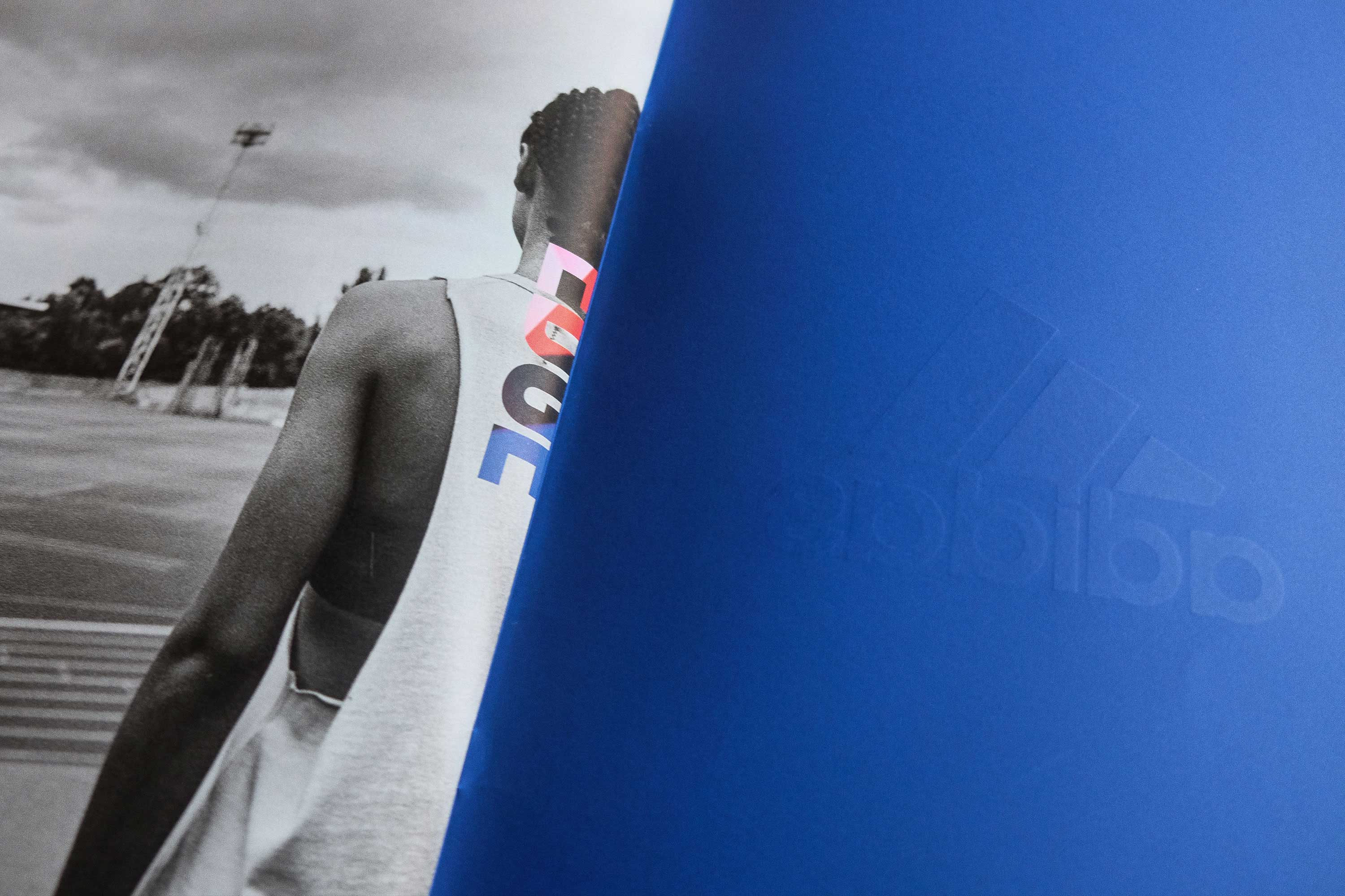 Detail of page from the EFDGE book of adidas