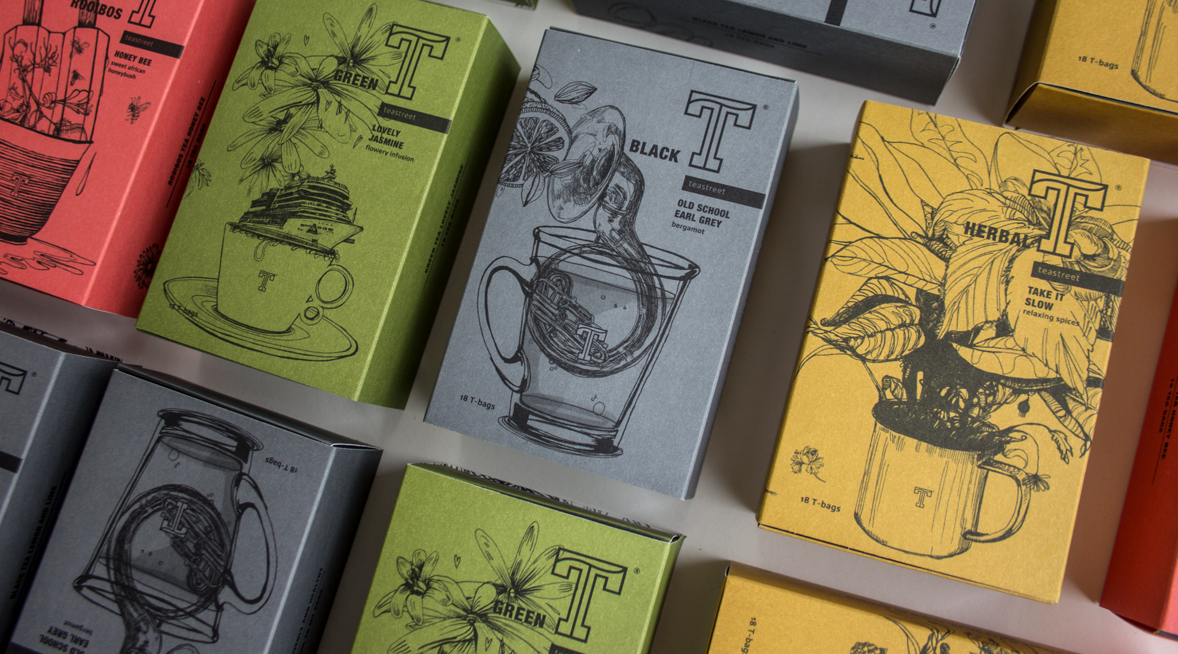 tea street packaging design