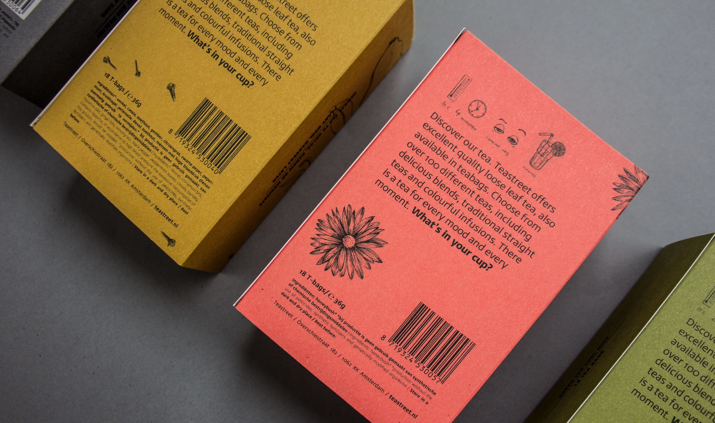 tea street packaging text op achterkant